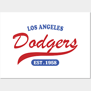 Los Angeles Dodgers Classic Style Posters and Art